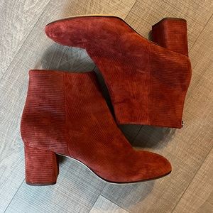 Orange boots- Rag and Bone